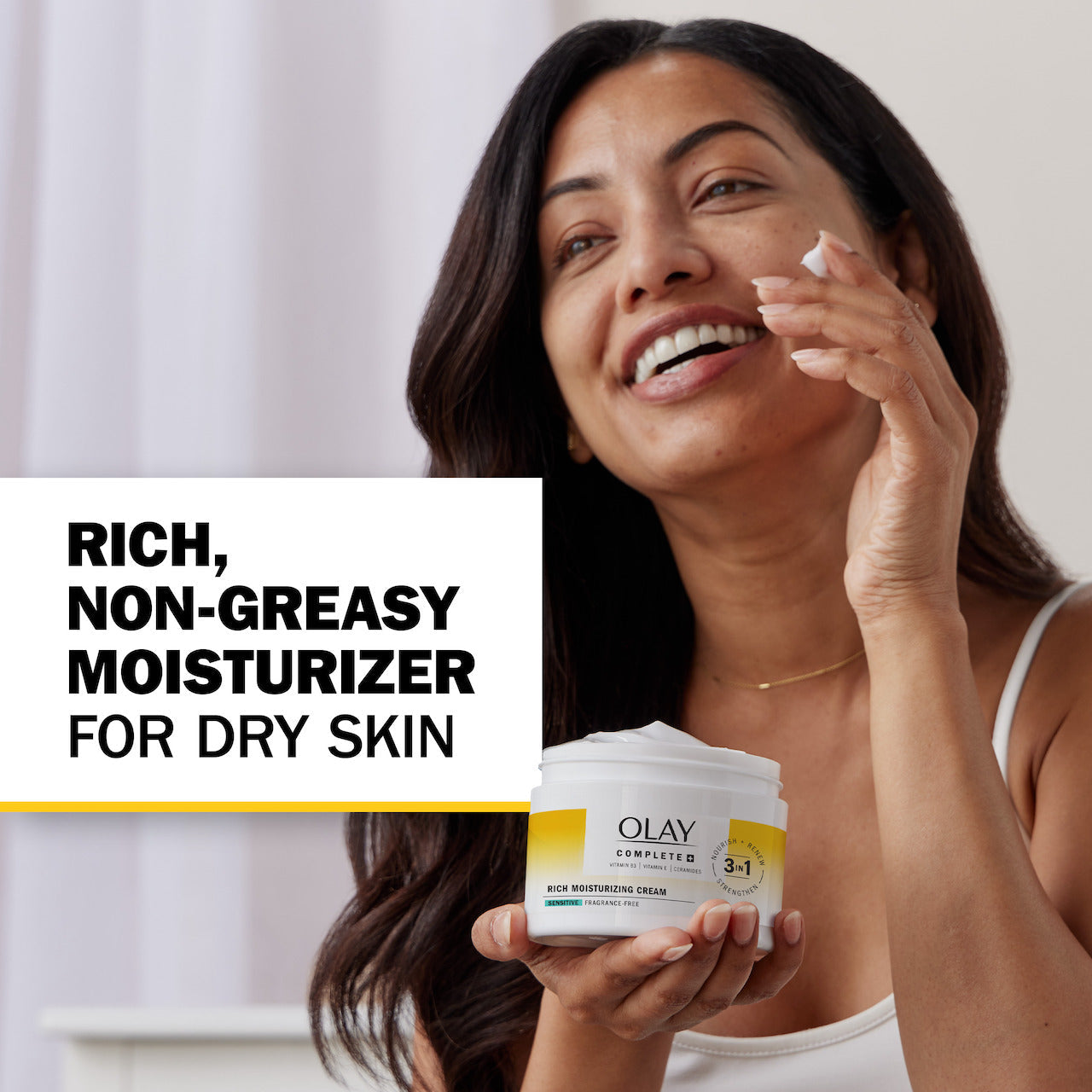 Olay Complete Rich Moisturizing · Fragrance-Free Care