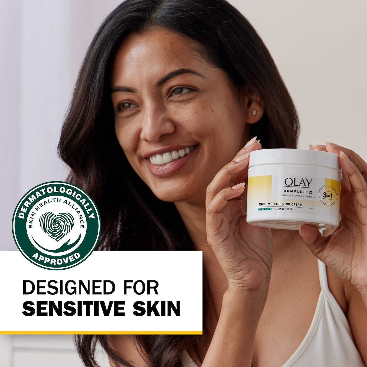 Olay Complete Rich Moisturizing · Fragrance-Free Care