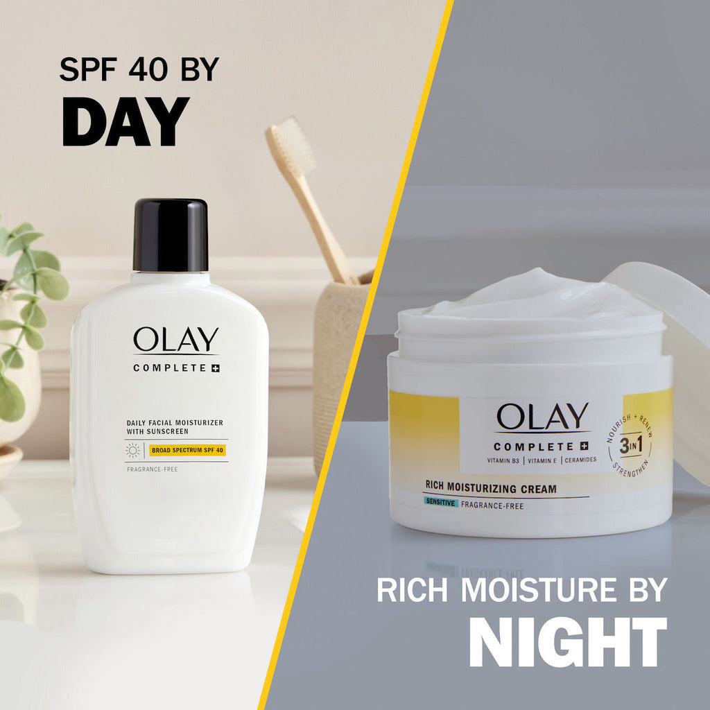 Olay Complete Rich Moisturizing · Fragrance-Free Care