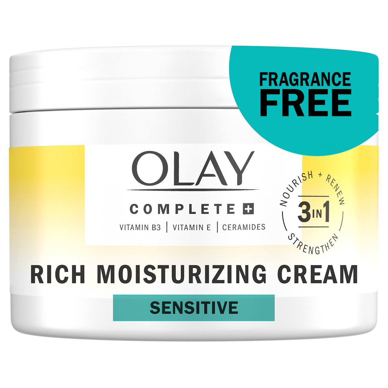 Olay Complete Rich Moisturizing · Fragrance-Free Care