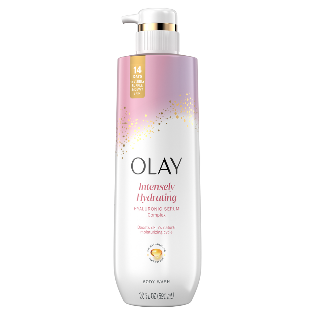 Olay Intensely Hydrating Body · Hyaluronic Serum Complex