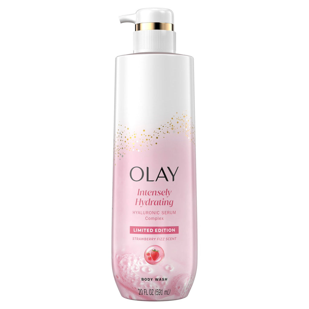 Olay Intensely Hydrating Body · Strawberry