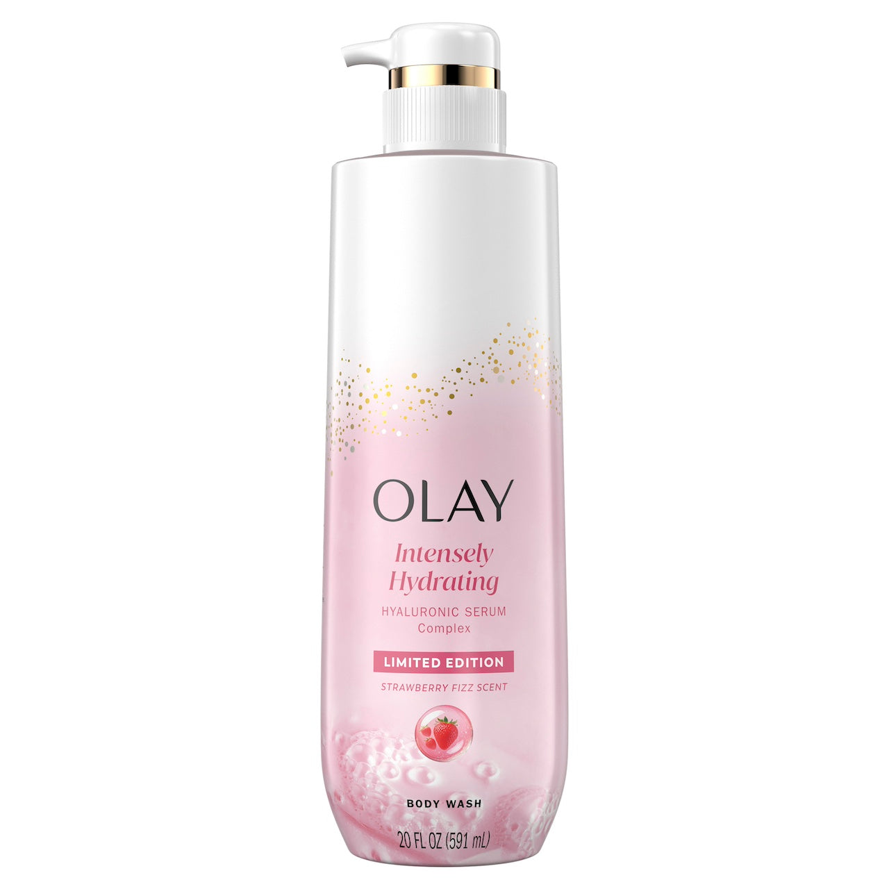 Olay Intensely Hydrating Body · Strawberry