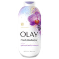 Olay Fresh Radiance Body Wash · Essence of Orchid and Black Currant · Vitamin B3 and Antioxidant Blend · 22oz