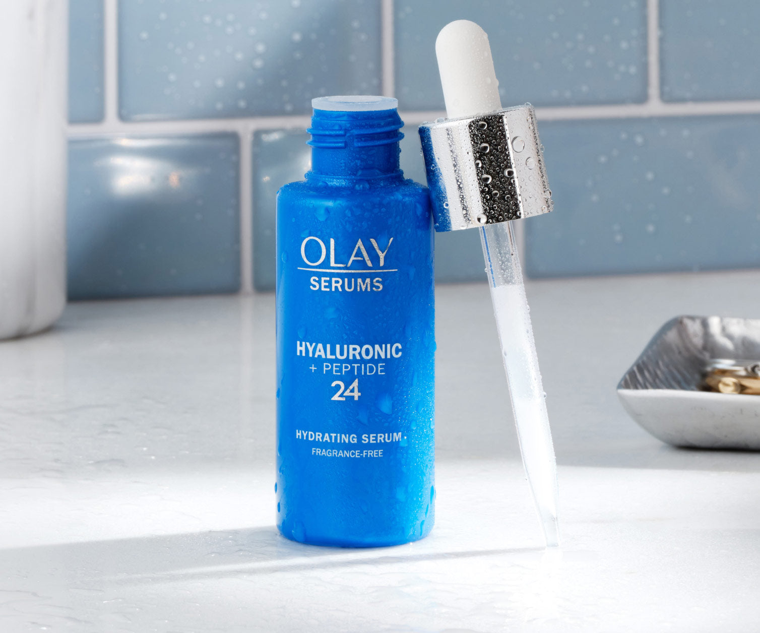 Olay Hyaluronic Hydrating Serum · Fragrance-Free Care