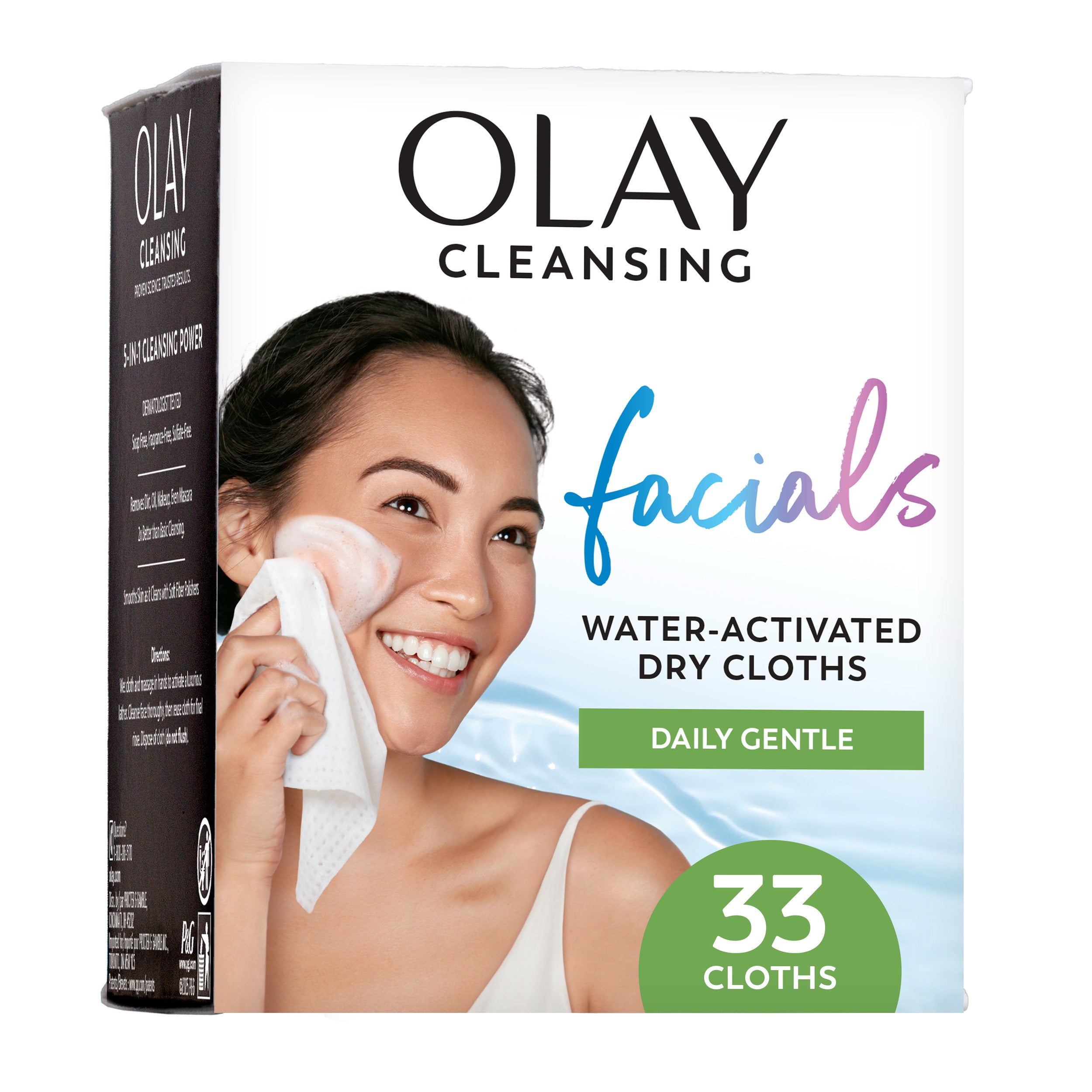 Olay / Daily Facials Cleansing Cloths · Gentle Sensitive Clean · 33 ct