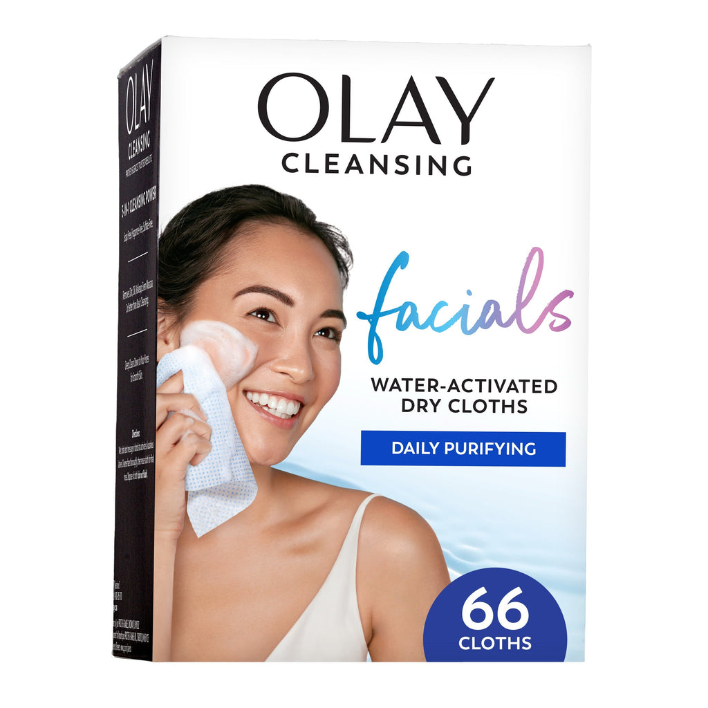 Olay / Daily Facials Cleansing Cloths · Deeply Purifying Clean · 66 Ct
