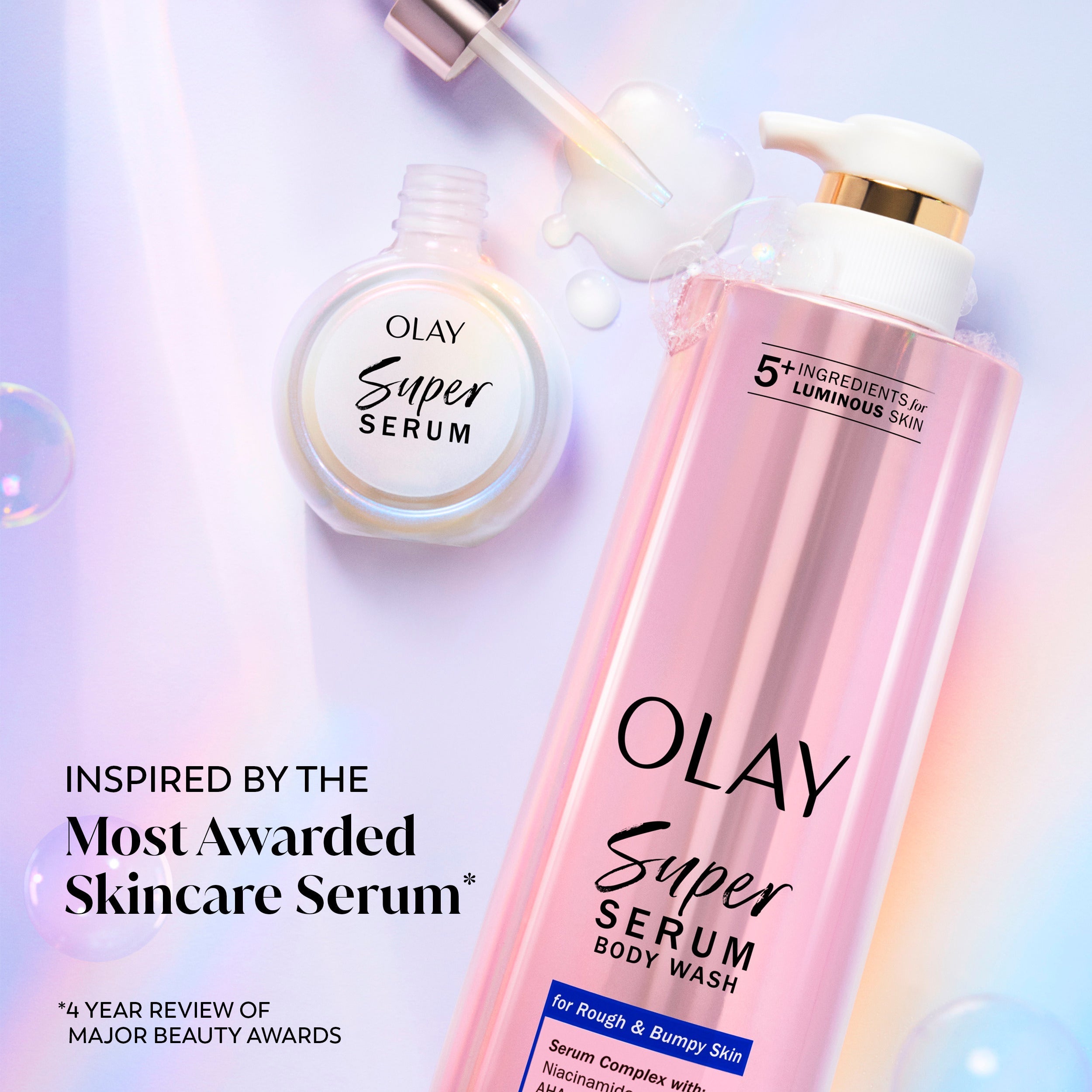 Olay Super Serum Body Wash · Rough & Bumpy Skin