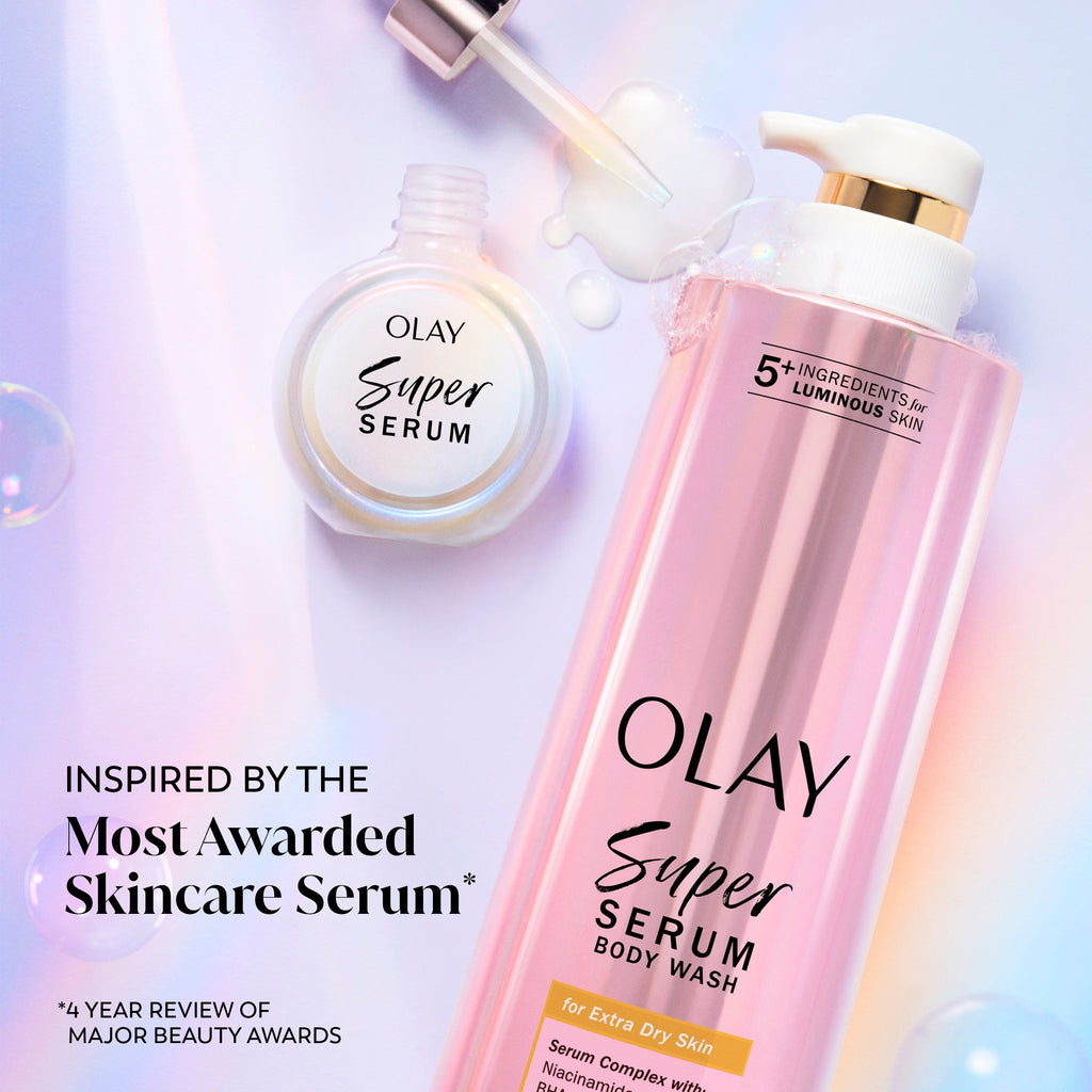 Olay Super Serum Body Wash · Extra Dry Skin