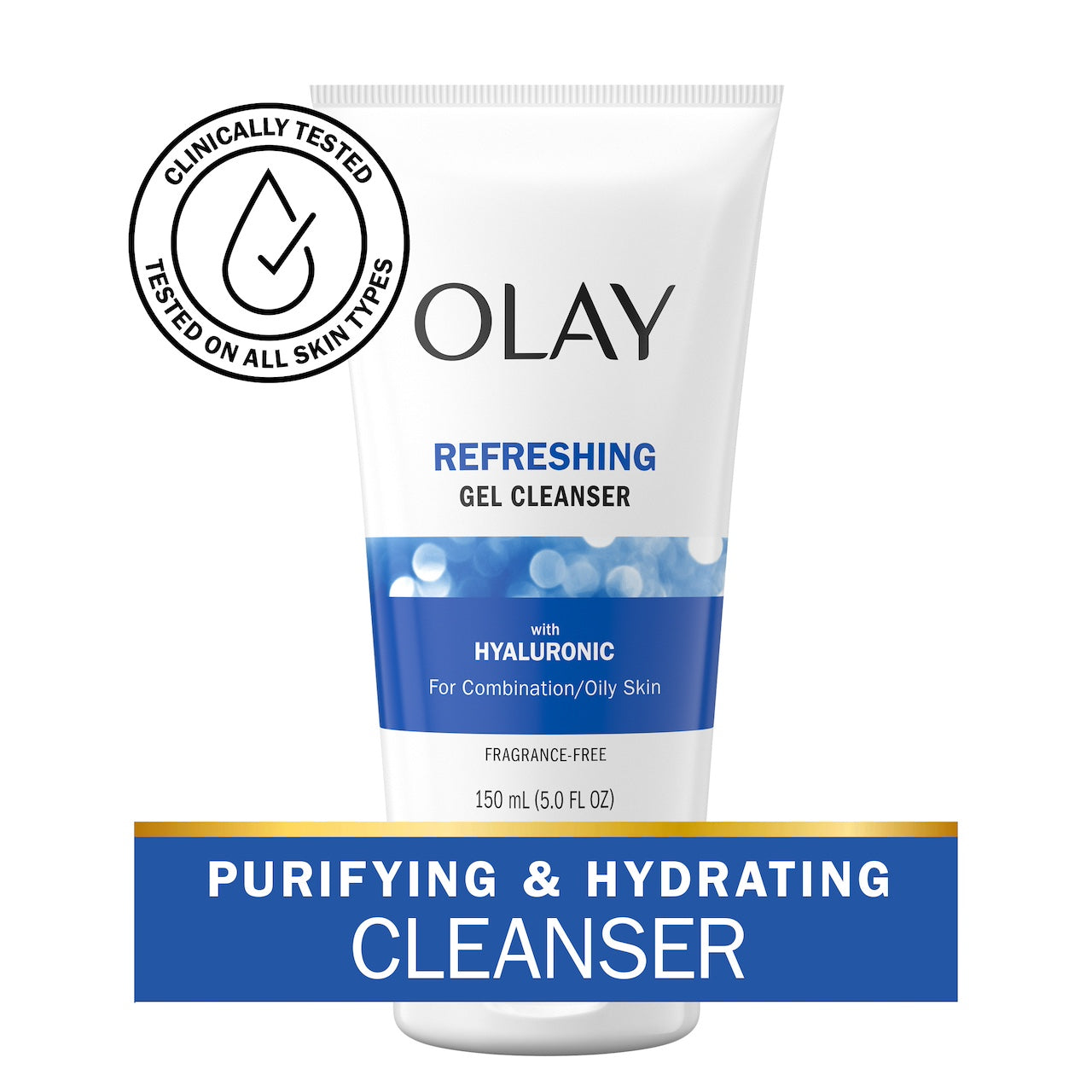 Olay Refreshing Gel Cleanser · Fragrance-Free Care