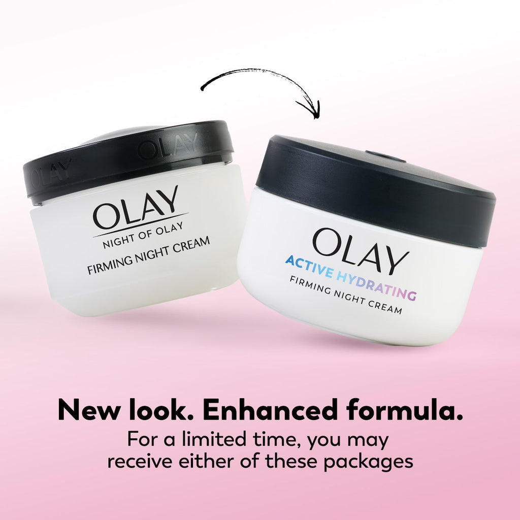 Night of Olay Firming Night Cream · Radiant Skin Overnight Renewal