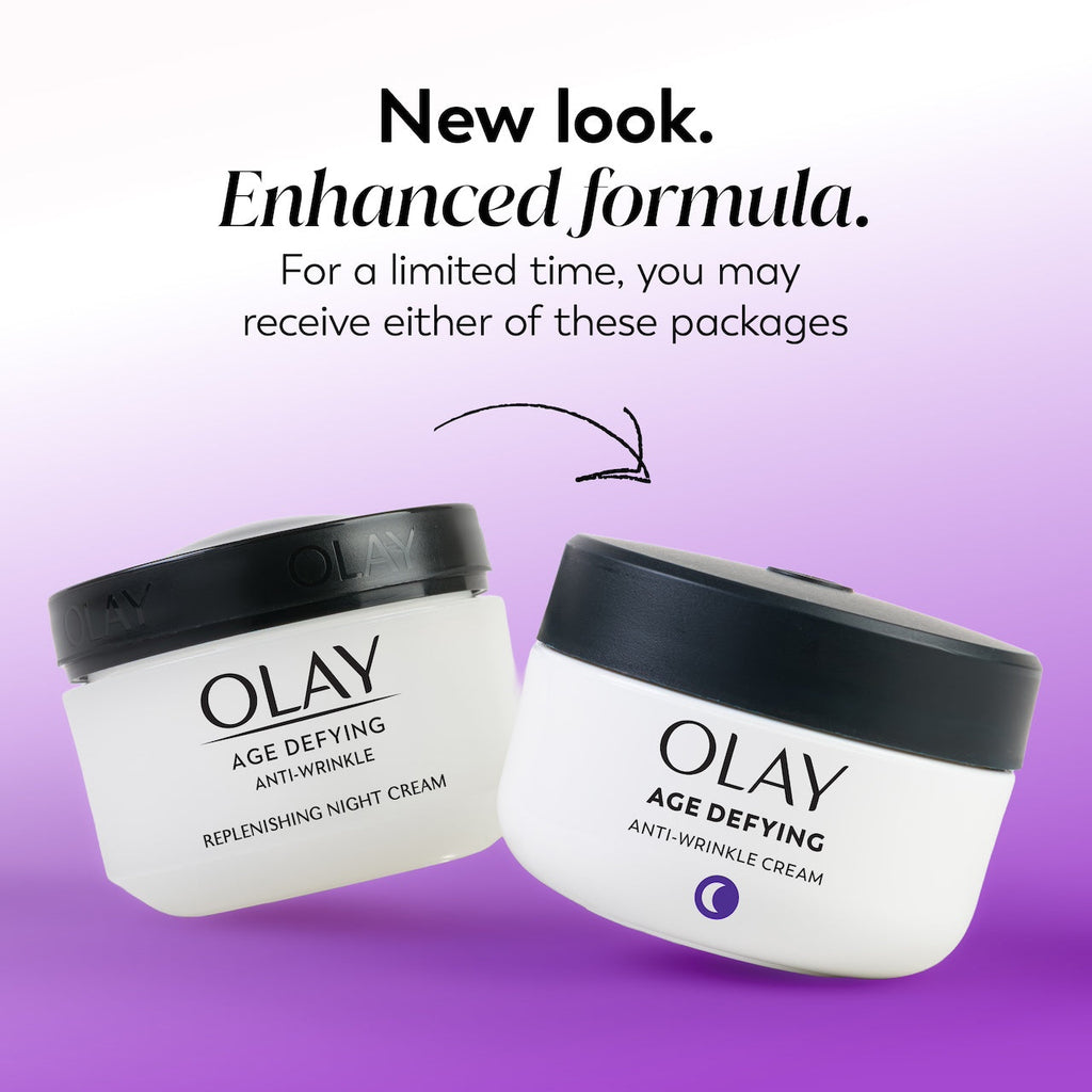 Olay / Age Defying Anti-Wrinkle Night · Overnight Renewal