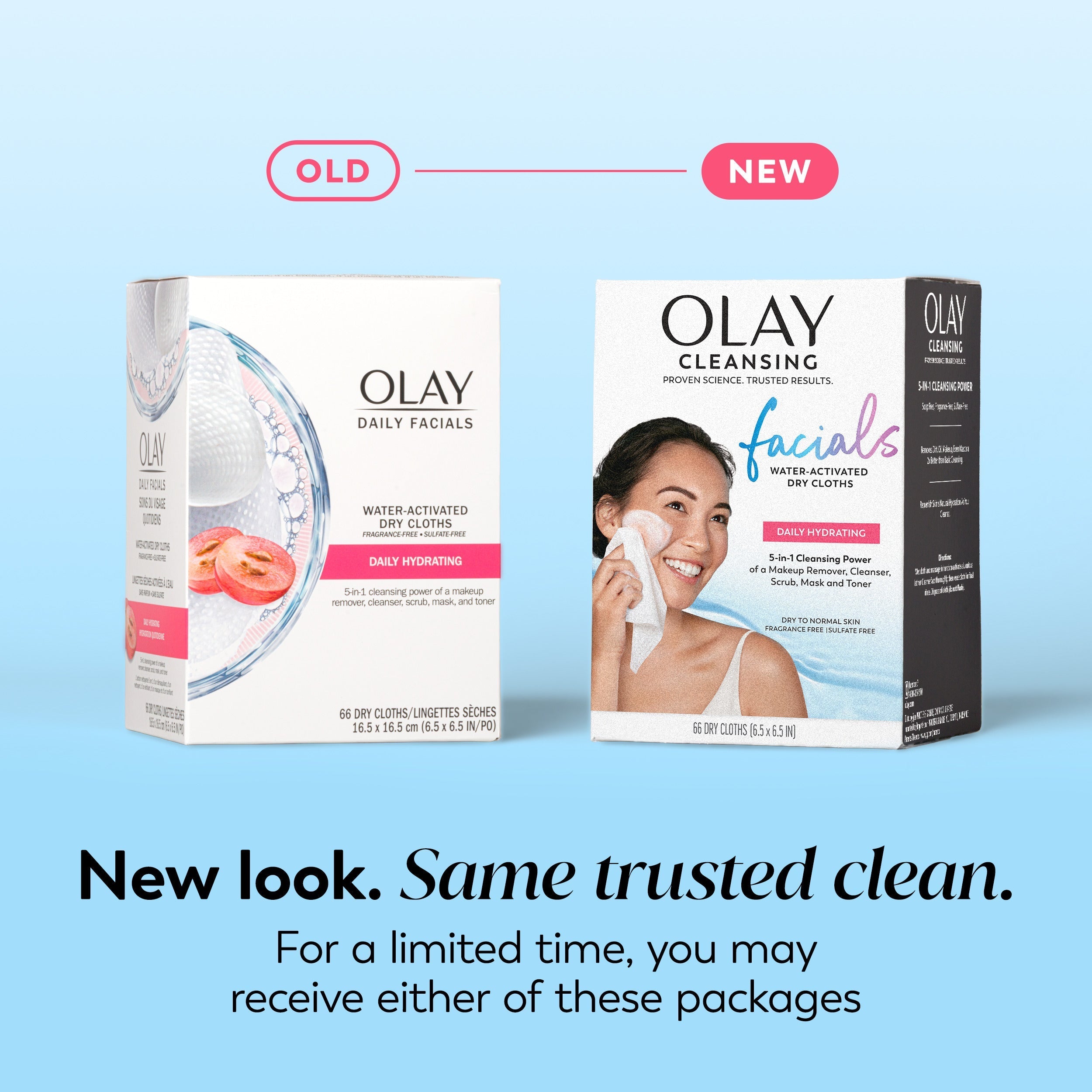 Olay / Daily Facials Cleansing Cloths · 66 Count