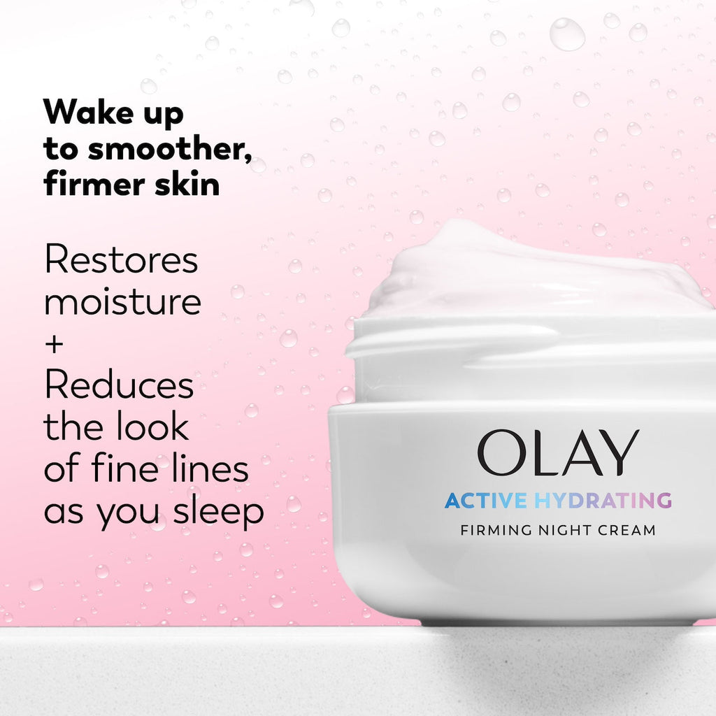 Night of Olay Firming Night Cream · Radiant Skin Overnight Renewal