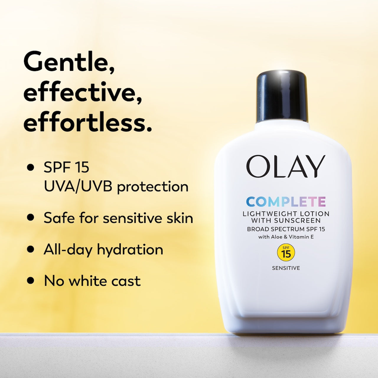 Olay Complete Lotion Moisturizer Sensitive with Sunscreen · SPF 15 + 6oz
