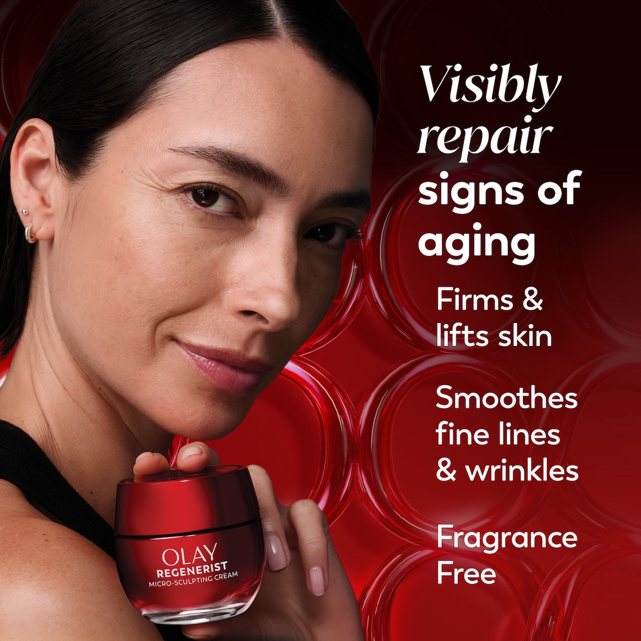 Olay / Regenerist Micro-Sculpting Cream Moisturizer · Fragrance-Free Care