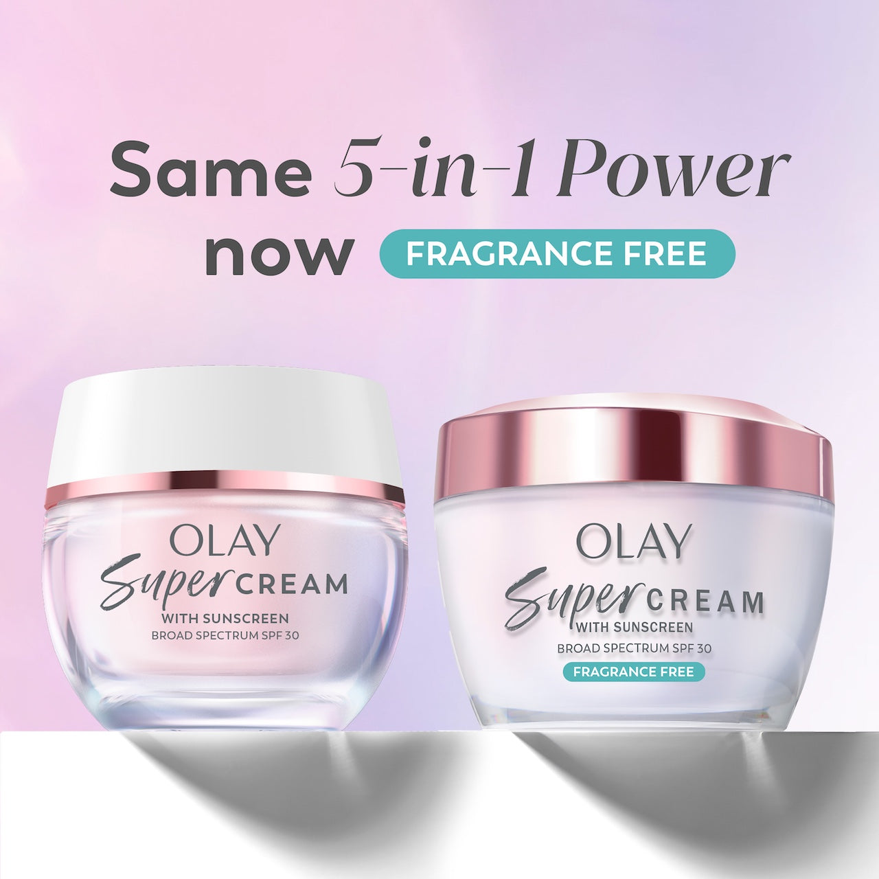 Olay Super Cream Sunscreen · SPF 30 · Fragrance-Free