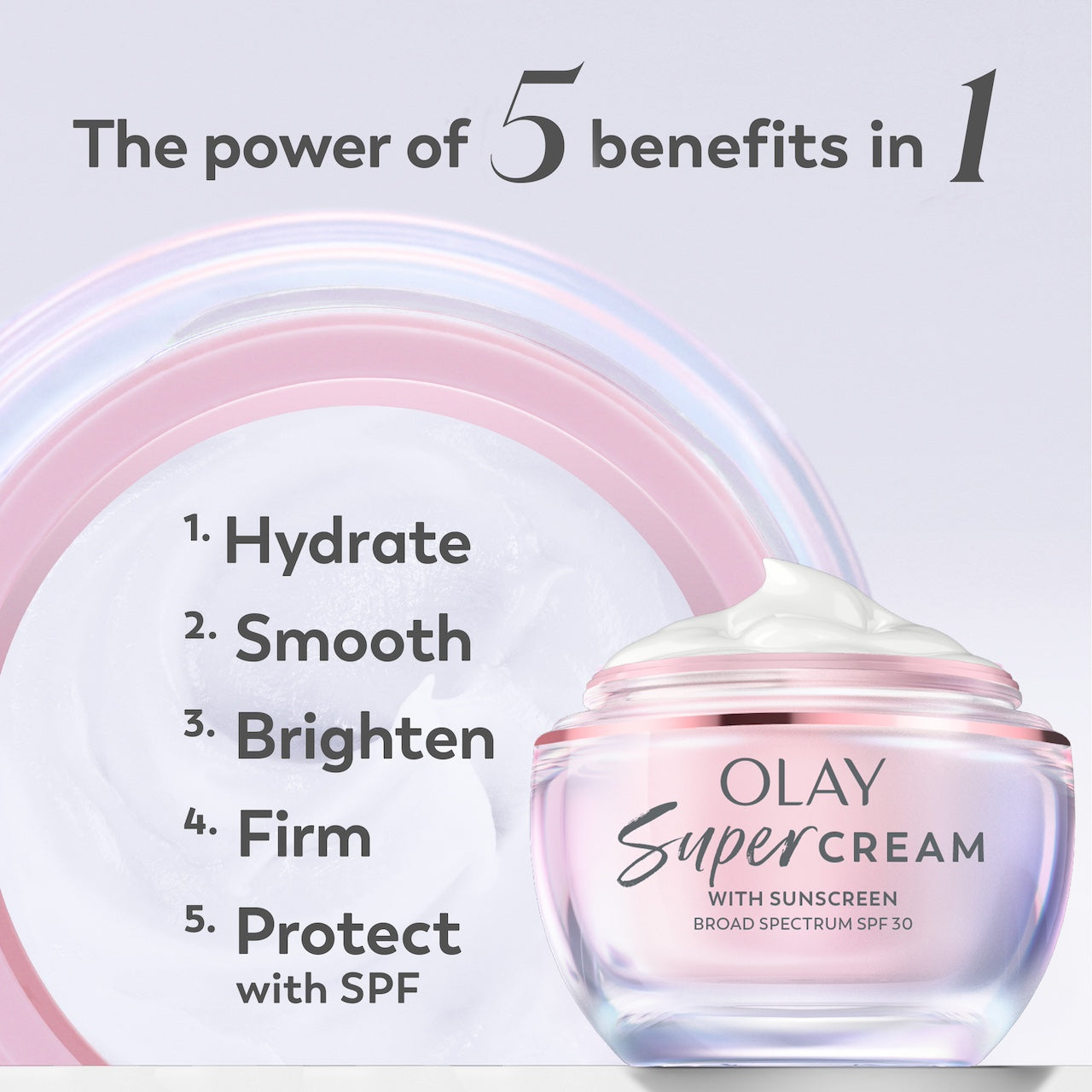 Olay Super Cream Sunscreen · SPF 30 · Ultra Lightweight SPF Face Moisturizer