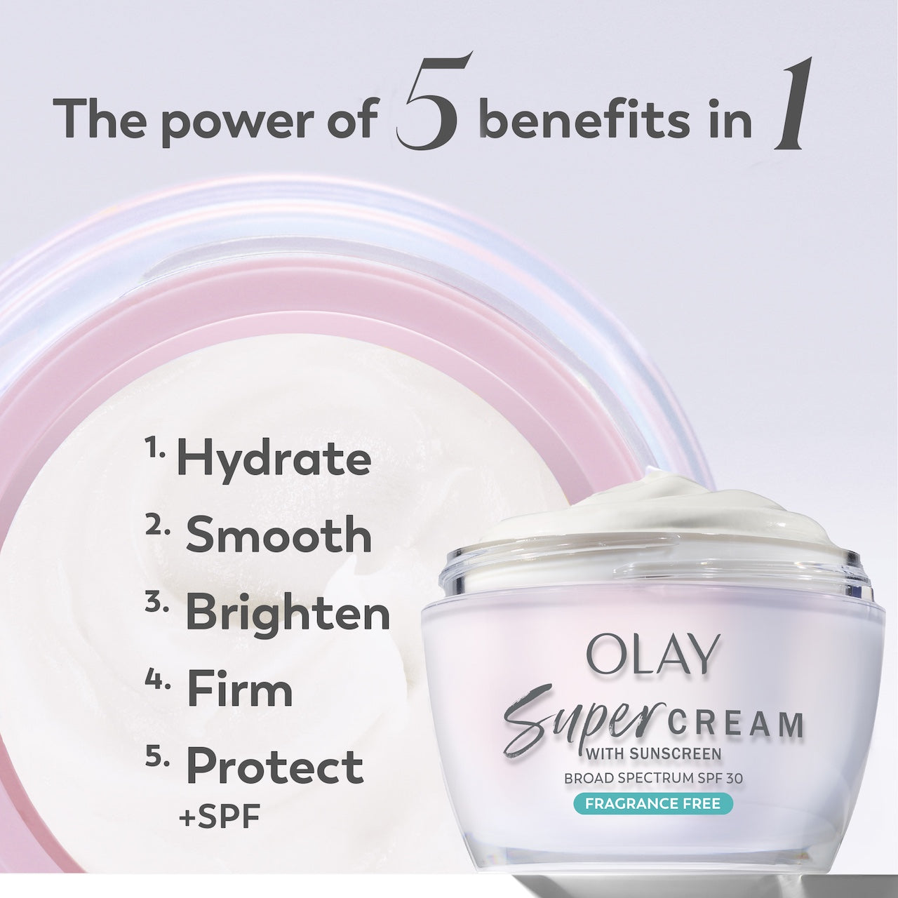 Olay Super Cream Sunscreen · SPF 30 · Fragrance-Free