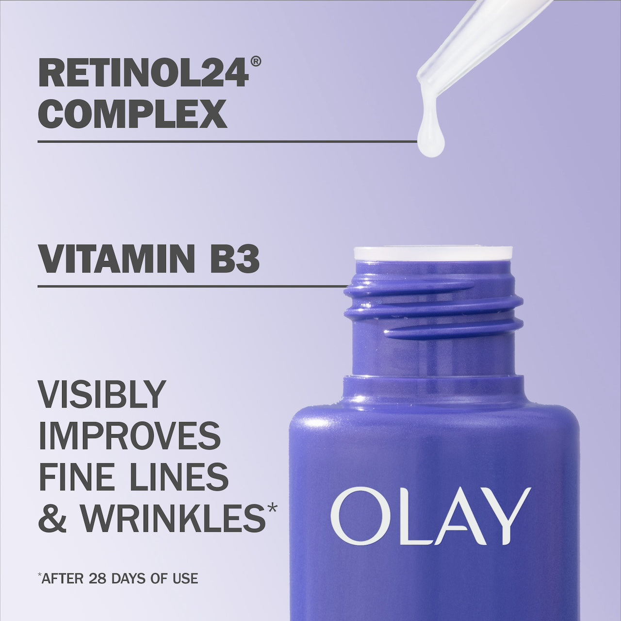 Olay Retinol Night Smoothing · Overnight Renewal