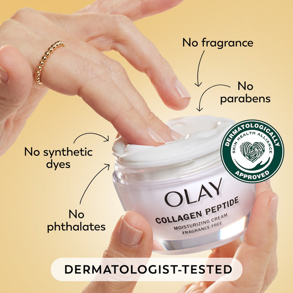 Olay Collagen Peptide Moisturizing · Fragrance-Free Care