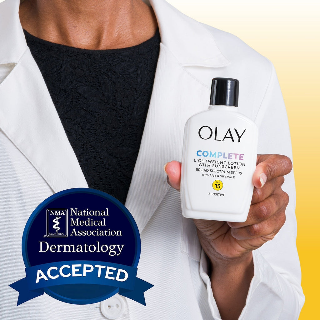 Olay Complete Lotion Moisturizer Sensitive with Sunscreen · SPF 15 + 6oz