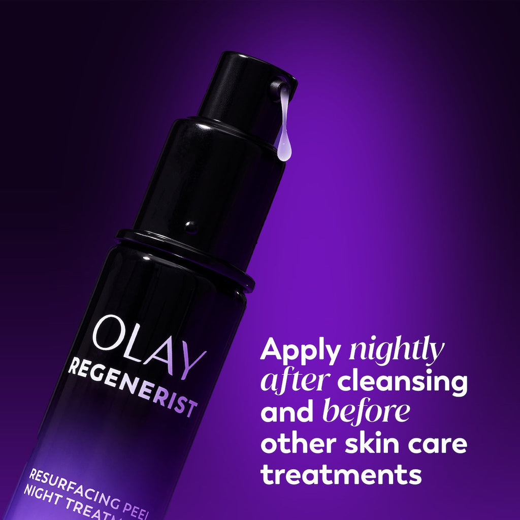 Olay / Regenerist Resurfacing Peel Night · Overnight Renewal
