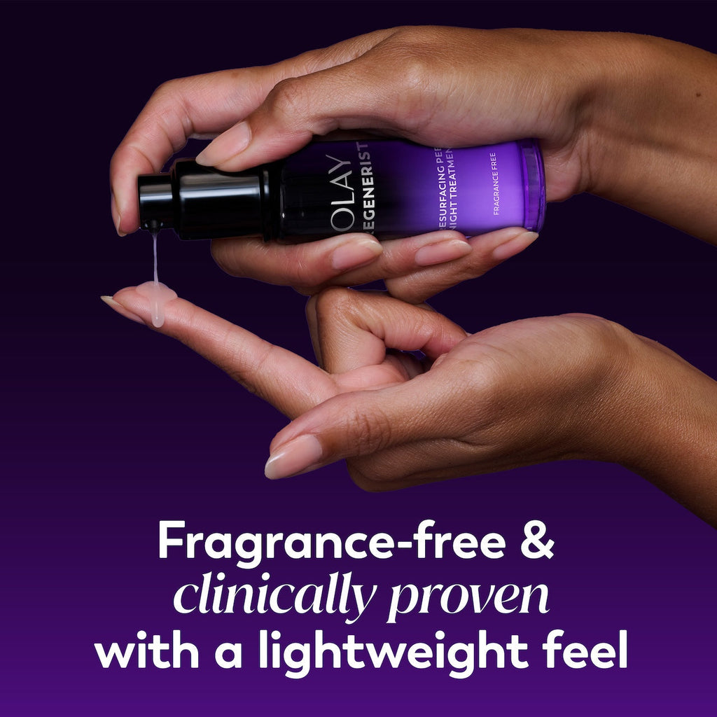 Olay / Regenerist Resurfacing Peel Night · Overnight Renewal