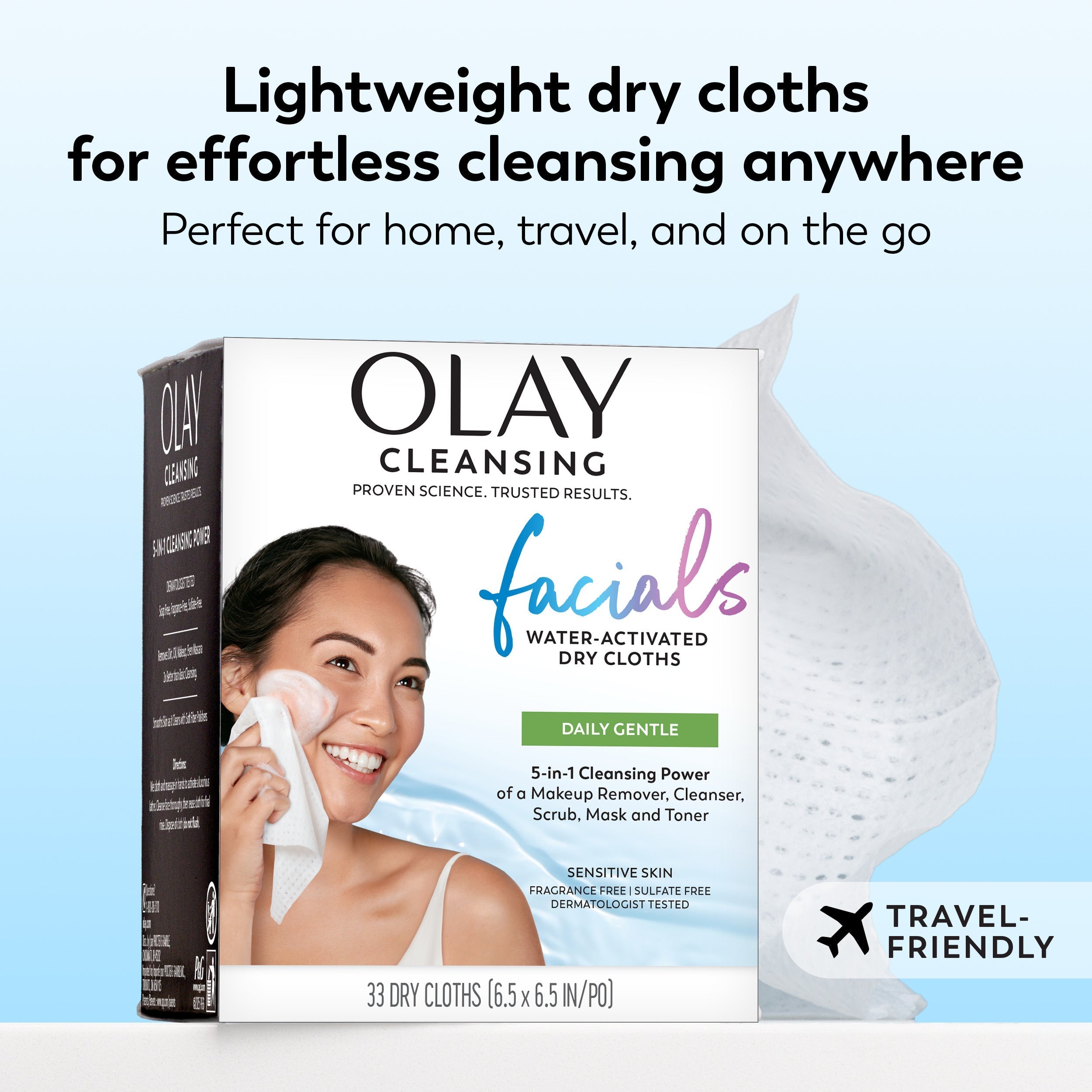 Olay / Daily Facials Cleansing Cloths · Gentle Sensitive Clean · 33 ct