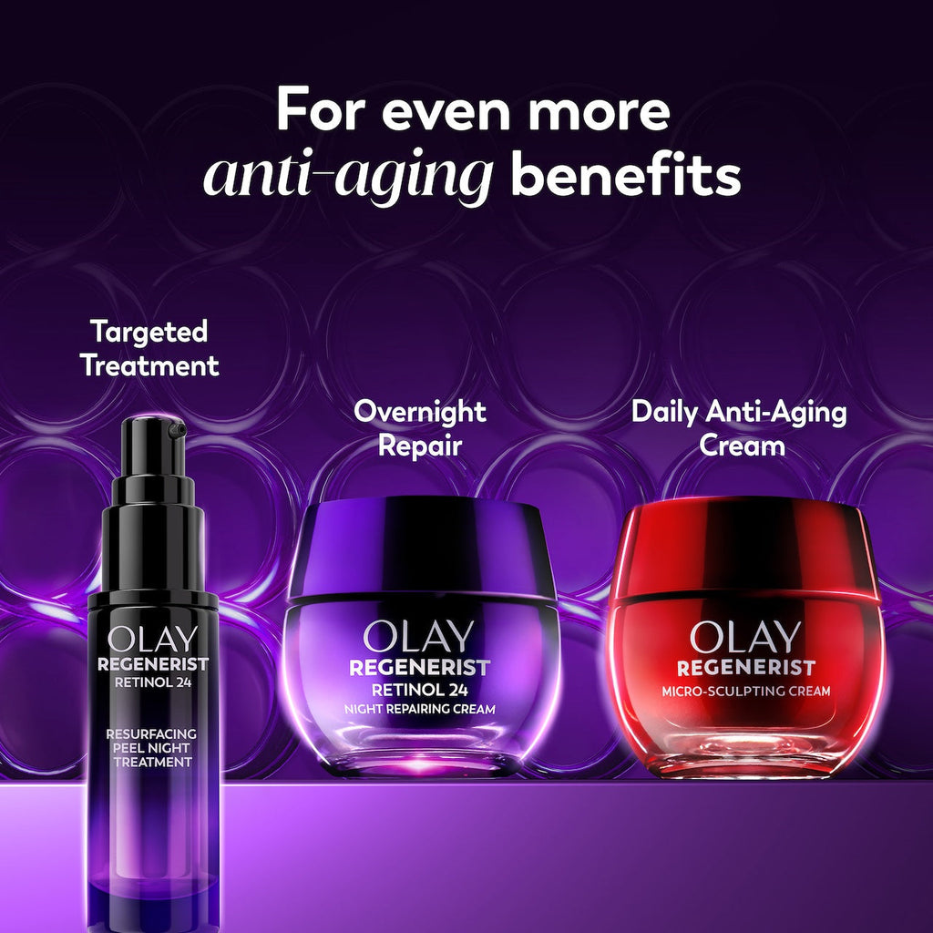 Olay Retinol24 Night Moisturizer · Overnight Renewal