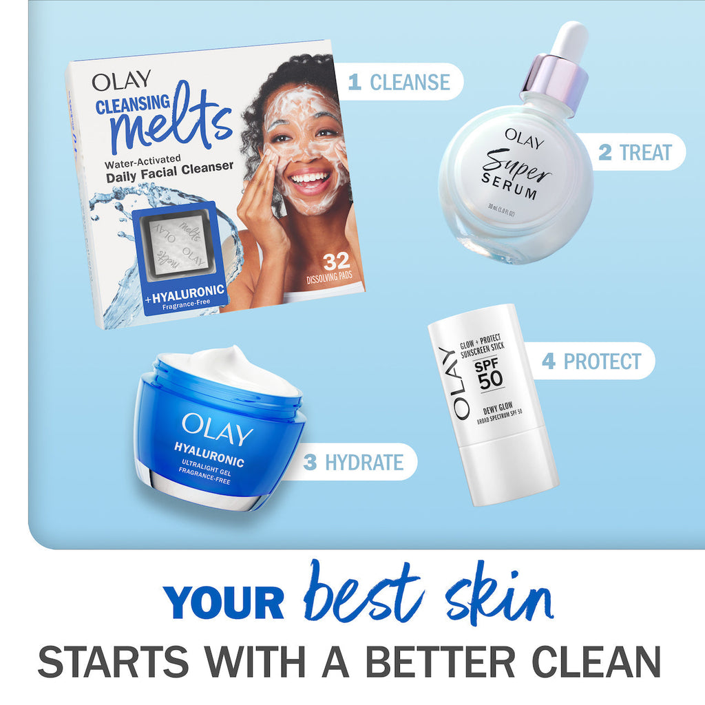 Olay Cleansing Melts Hyaluronic · 32 Count