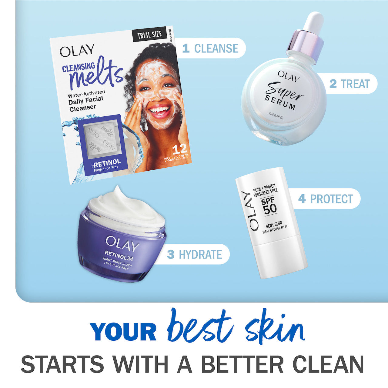Olay Cleansing Melts Retinol · 12 Count