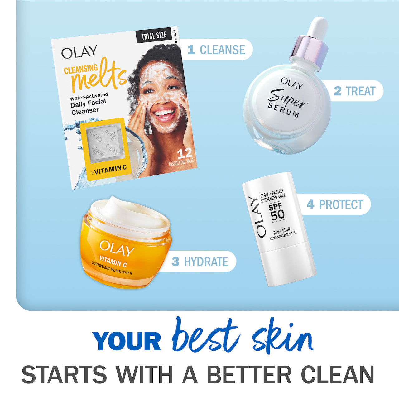 Olay Cleansing Melts Vitamin · 12 Count