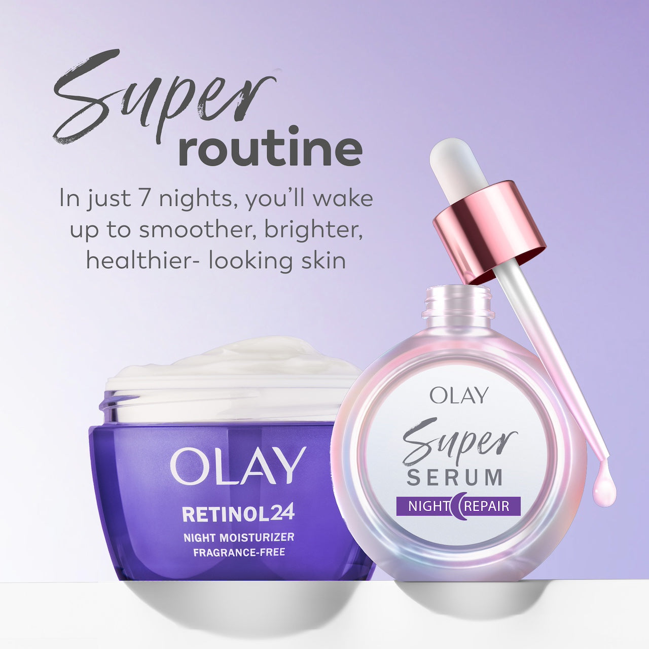Olay / Super Serum Night Repair · Overnight Renewal