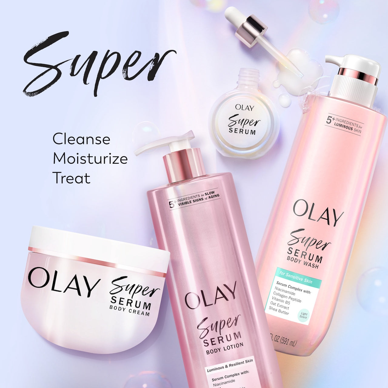 Olay Super Serum Body Wash · Serum Complex · 20oz
